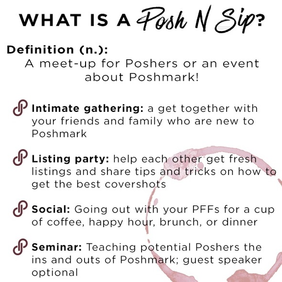 Posh n Sip organized by Poshmark users